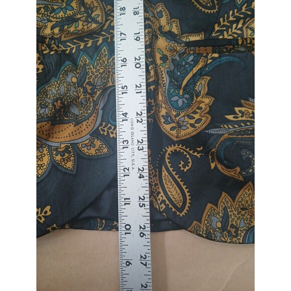 DR2 Daniel Rainn Satin Blazer Jacket Women’s S Black Paisley Luxe - Picture 4 of 7